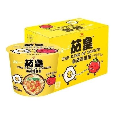 统一茄皇（鸡蛋牛肉面）128g*12桶