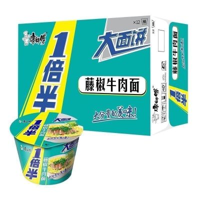 康师傅一杯半（藤椒牛肉）136g*12桶