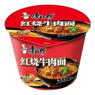 康师傅经典红烧牛肉面109g*12桶