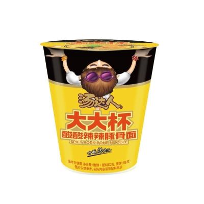 〈大〉汤达人桶大大杯（酸酸辣辣豚骨面）126g*12桶